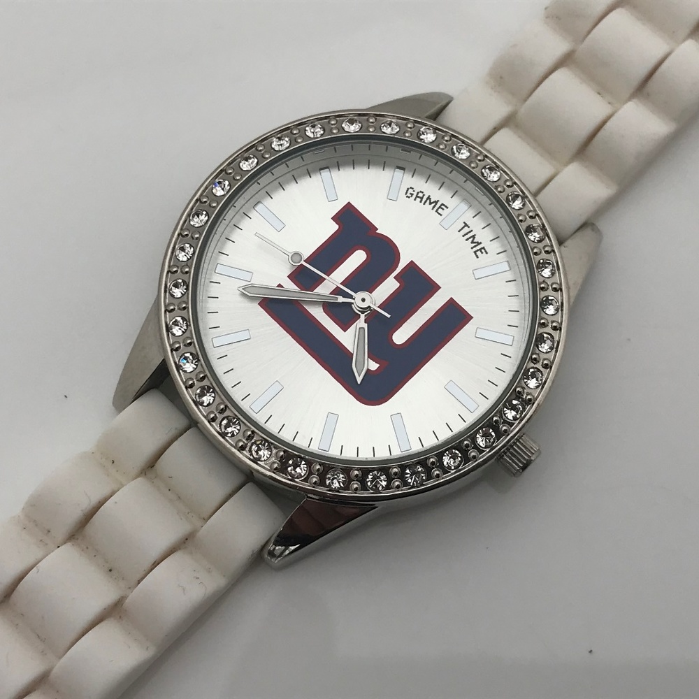 Game Time Women NY Watch White Silicon Rubber Band - Picture 1 of 8